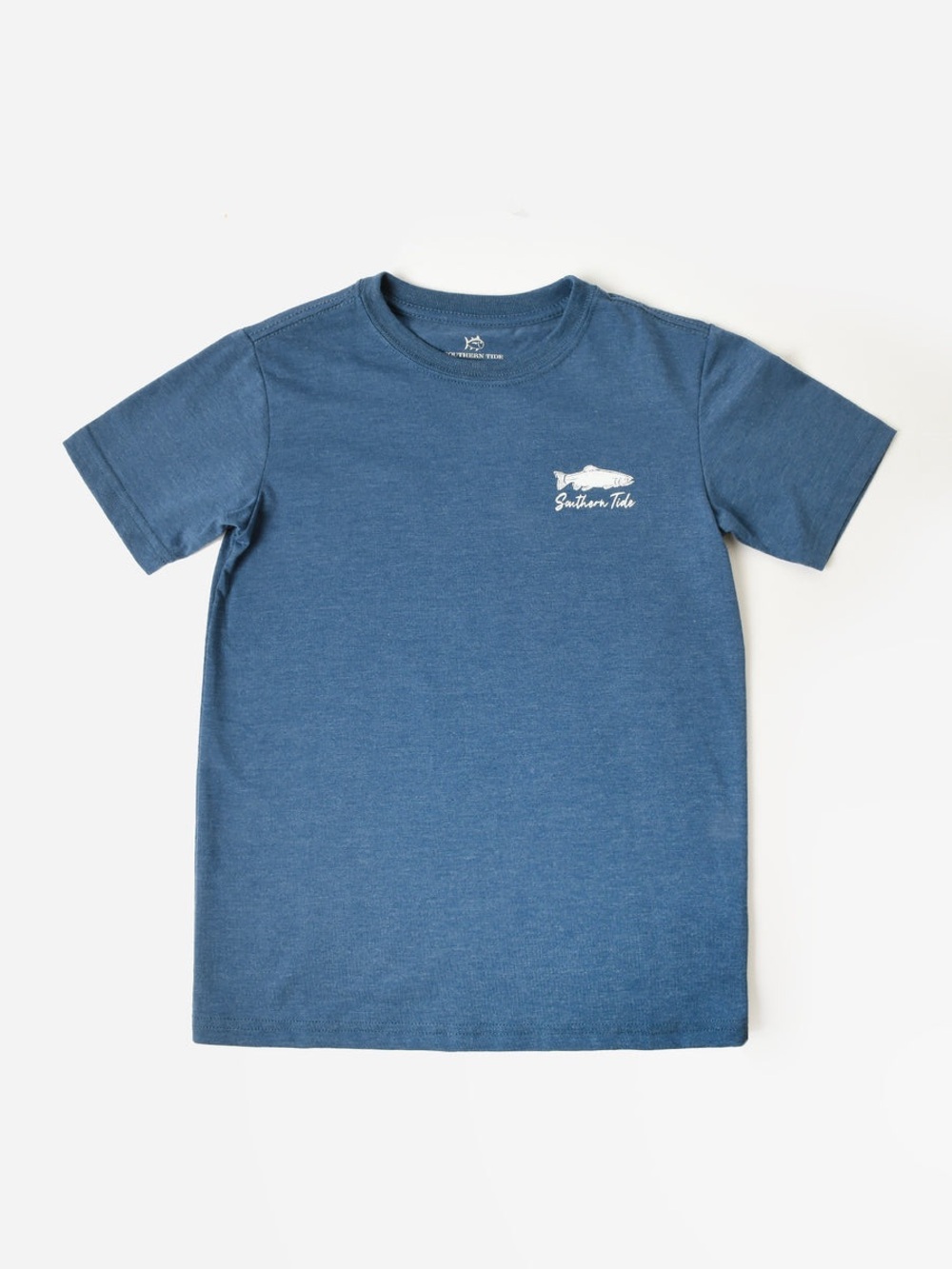 Southern Tide Boys' Tri-Trout Stack Heather T-Shirt• Size Large